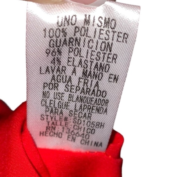 L'ATISTE by Amy‎ Anthropologie Red Floral Long Sleeve Open Back Short Dress Sz S - Picture 8 of 14